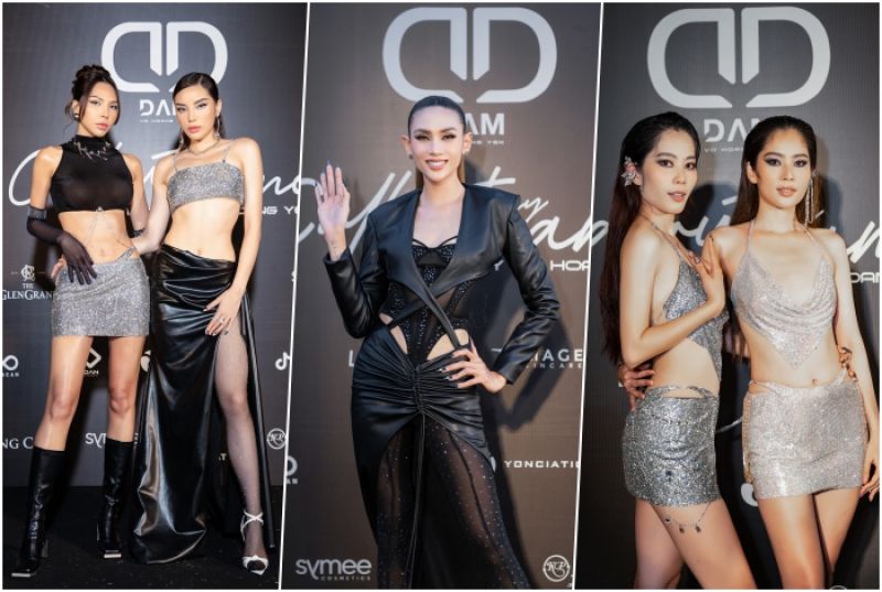 Sao Việt diện trang phục quyến rũ đến ch&uacute;c mừng V&otilde; Ho&agrave;ng Yến ra mắt thương hiệu ri&ecirc;ng D.A.M