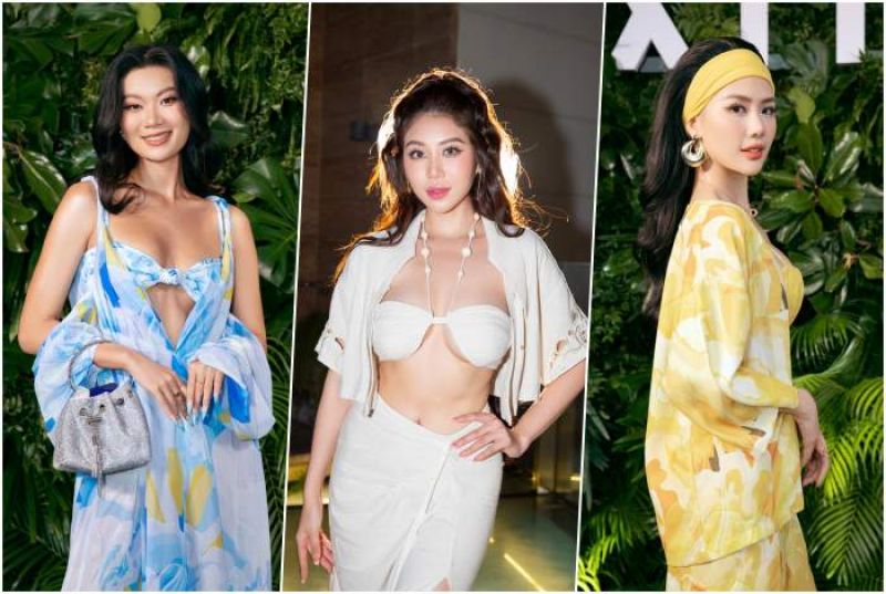 D&agrave;n hoa hậu khoe  nhan sắc rạng rỡ khi dự show của XITA