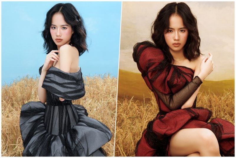 Người mẫu khuyết tay H&agrave; Phương ho&aacute; &lsquo;thi&ecirc;n thần&rsquo; giữa c&aacute;nh đồng l&uacute;a